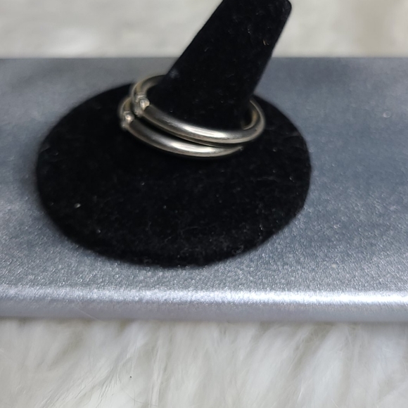 Stack Ring Thumb Ring Titanium Cubic Zirconia Size 8.5 Size 9 ~Sold Separately - Picture 3 of 5